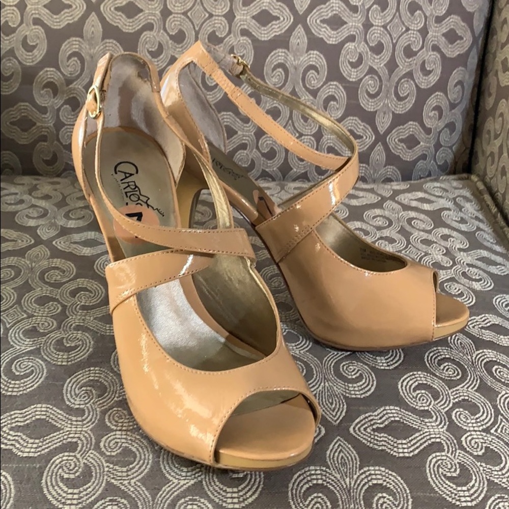 Carlos Santana Peep Toe Heels